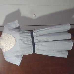 Lucca Couture blue and white dress. Size 10. NWT